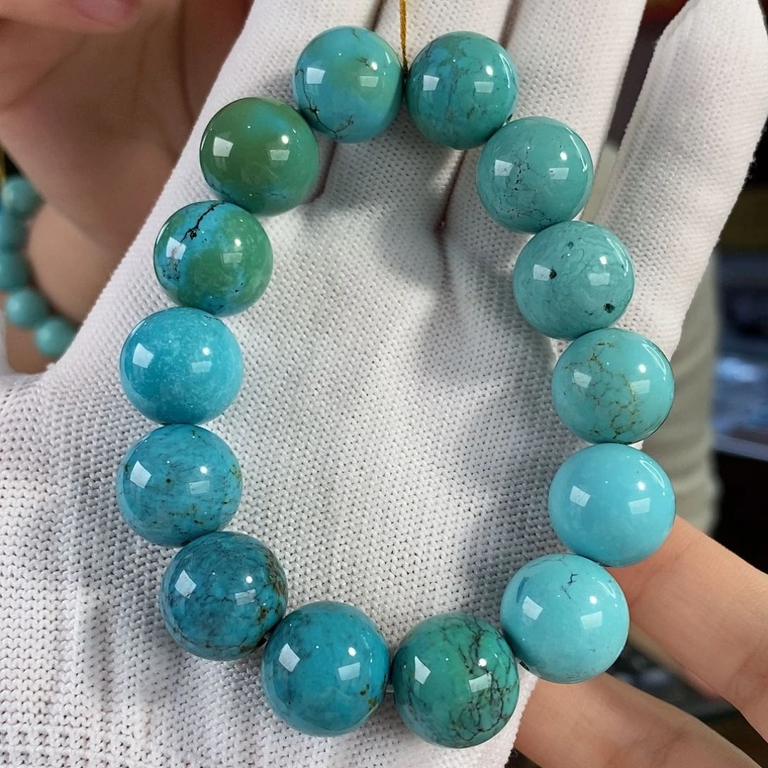 绿松石未镶嵌珠宝奇石15mm+