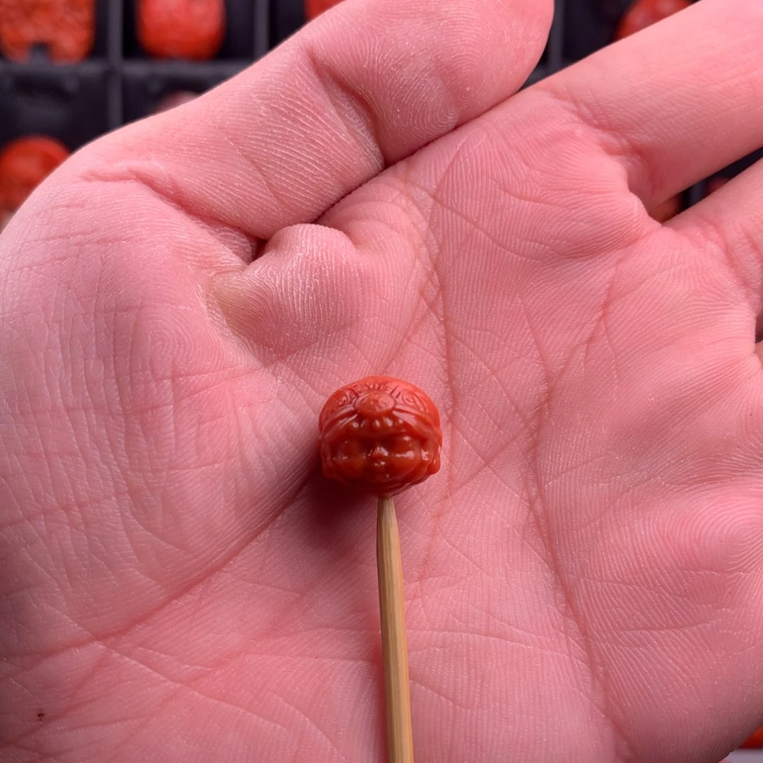 南红玛瑙精工雕刻扎基拉姆13+未镶嵌