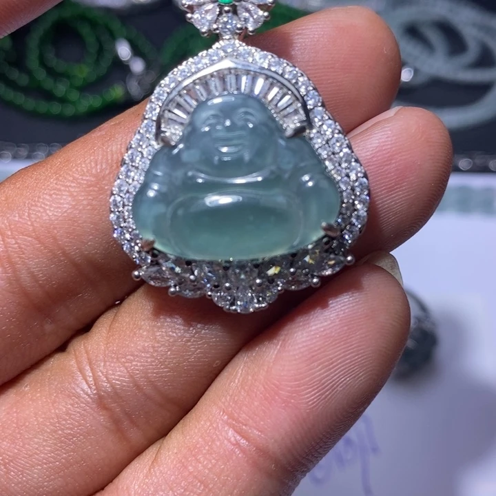 翡翠未镶嵌颈饰天然翡翠