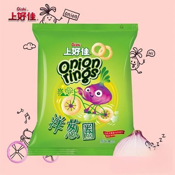 上好佳洋葱圈65g/袋休闲零食小吃膨化怀旧食品