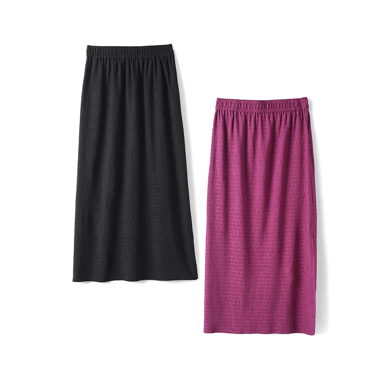 44058【N系列】气质纯色半身裙Q43BQ506