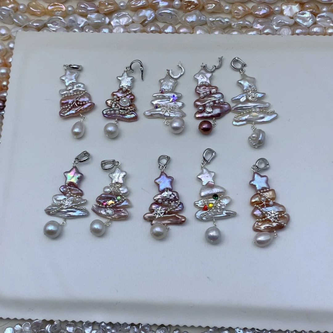 吊坠(不含链)淡水珍珠合金