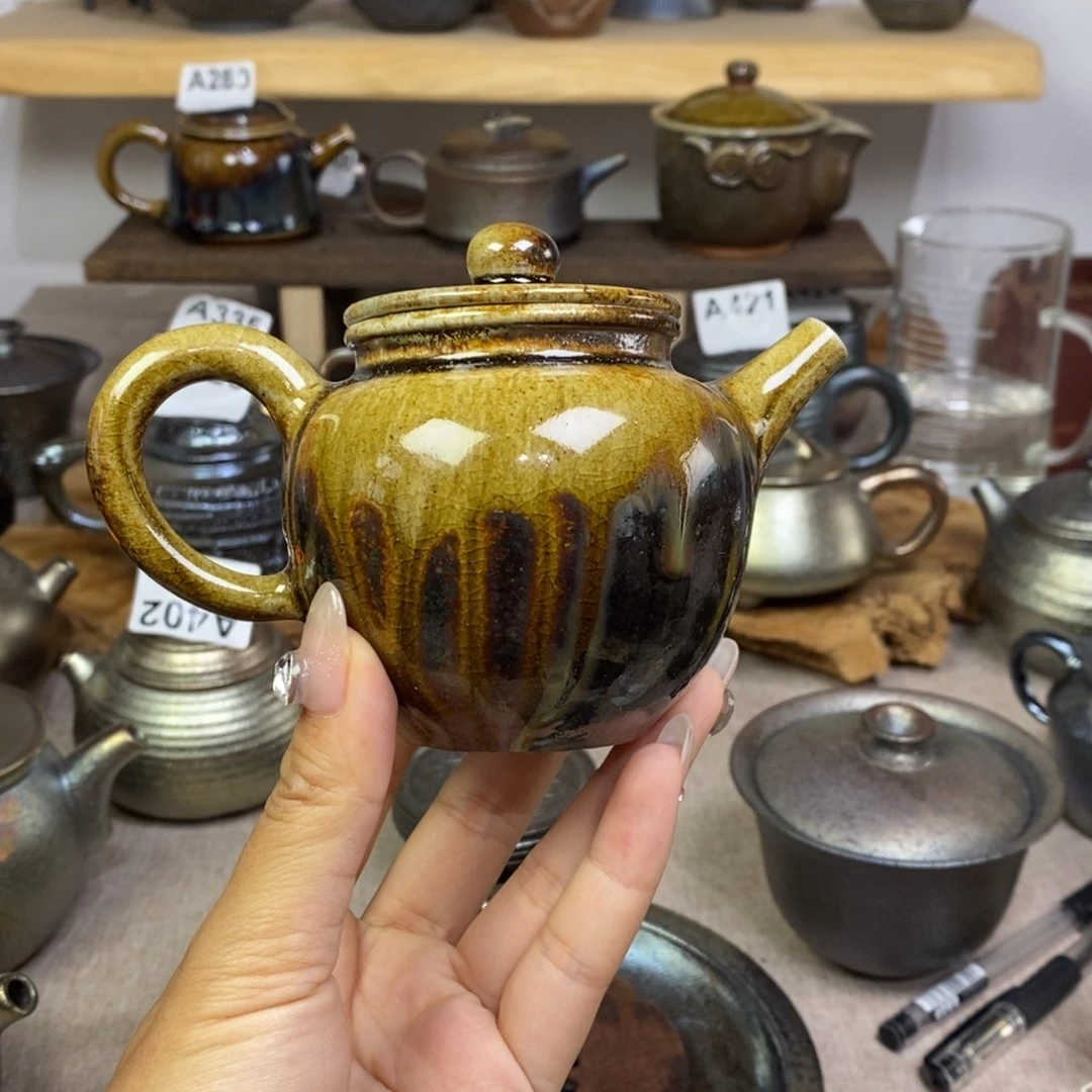 攻**赵建水紫陶柴烧茶壶