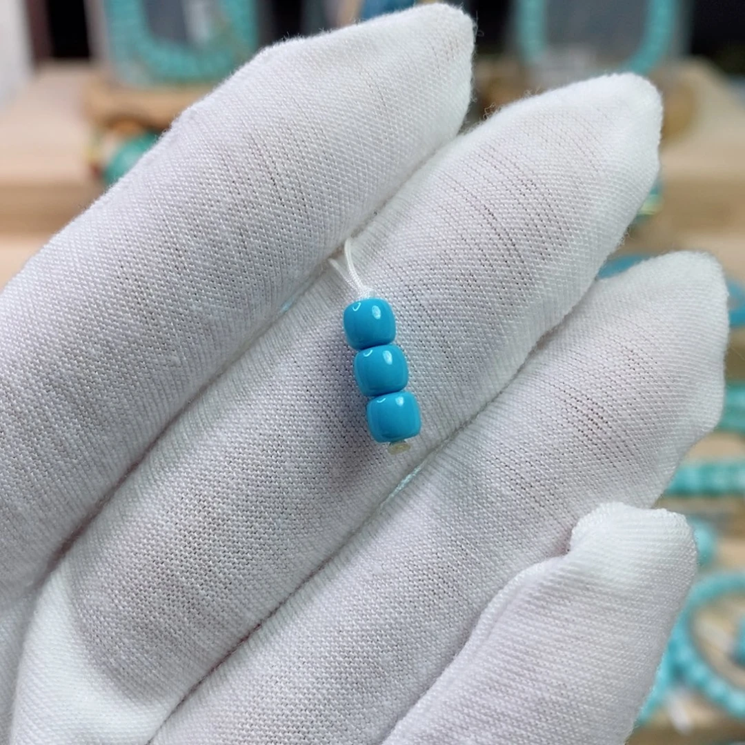 绿松石未镶嵌珠宝奇石4.5mm