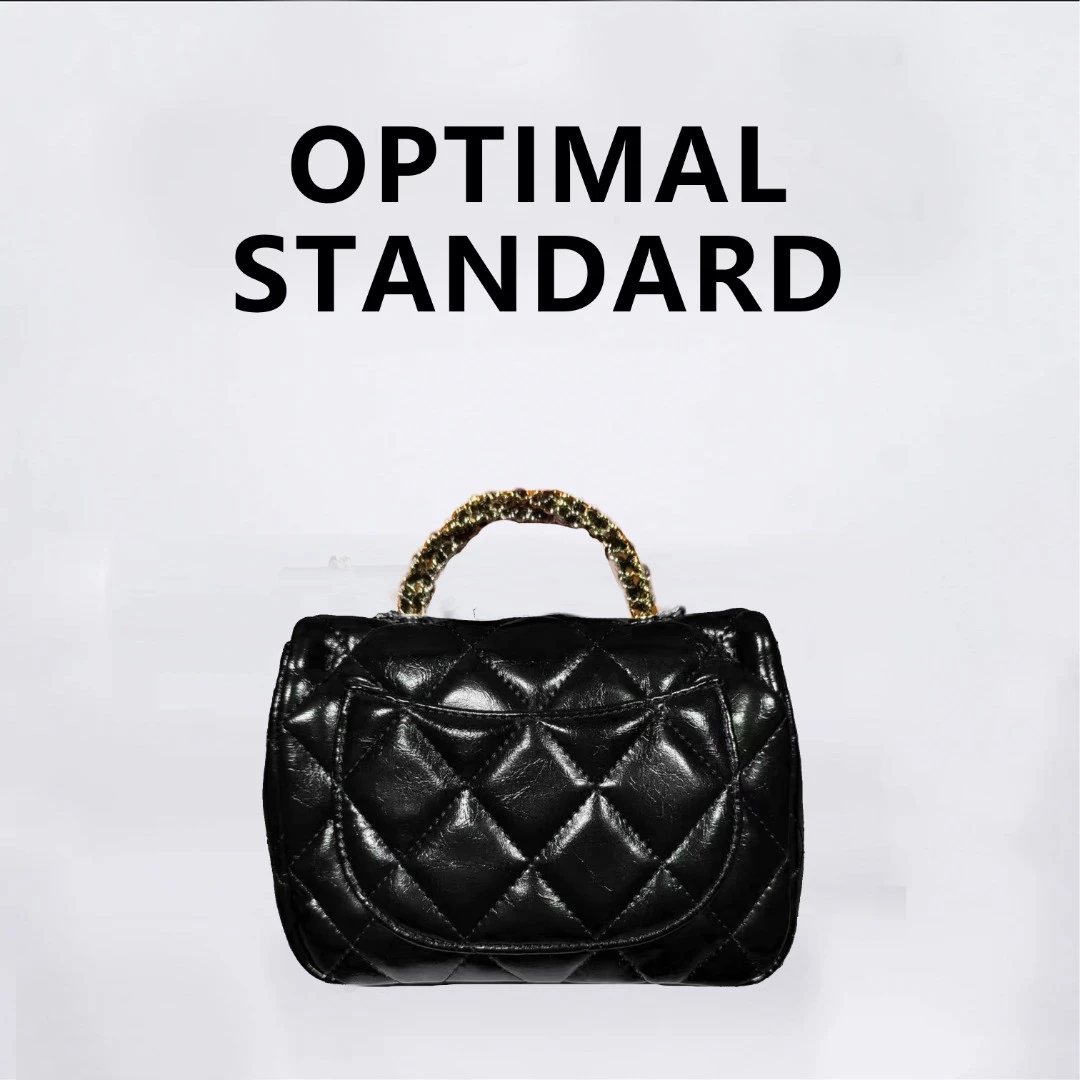 （冬季上新）菱格纹黑色5233尺寸19-6-14包包DIY真皮时尚