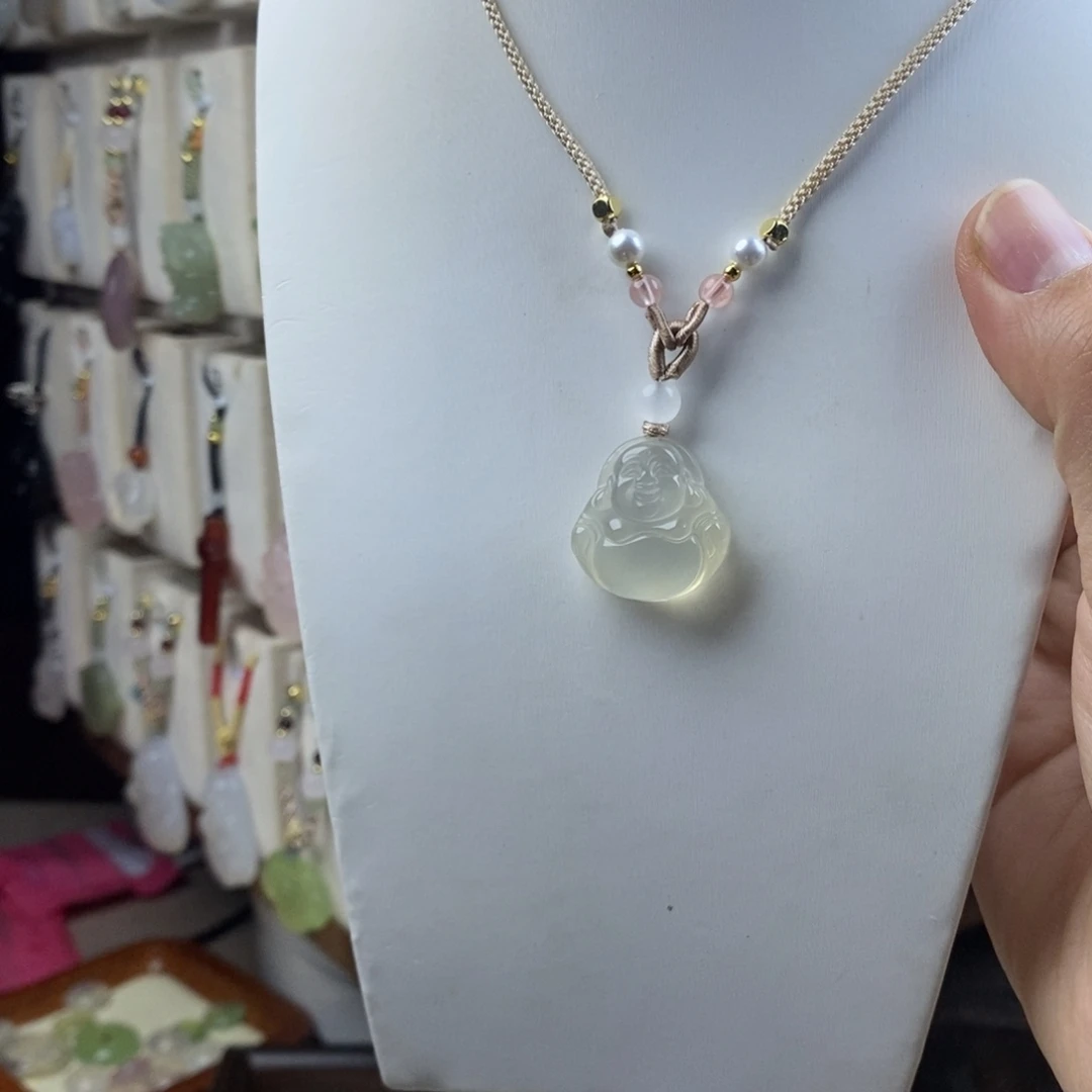 玛瑙/玉髓合金颈饰