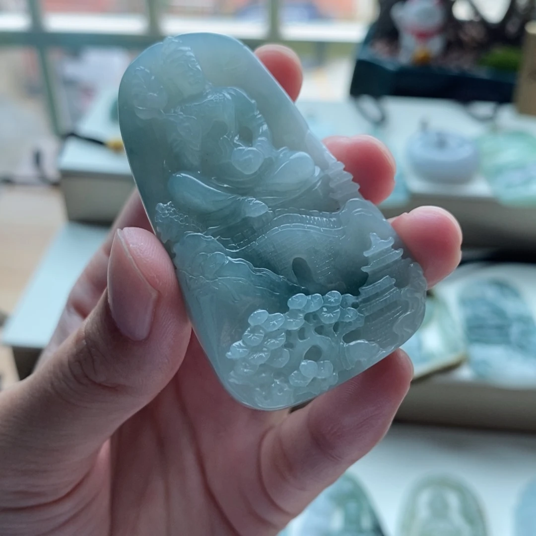 【闪购商品】颈饰未镶嵌翡翠天然缅甸A货翡翠