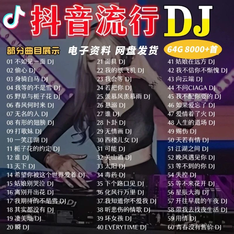 网盘下载车载音乐包 共64G资源包 8000+首音乐和200+部视频mv歌曲