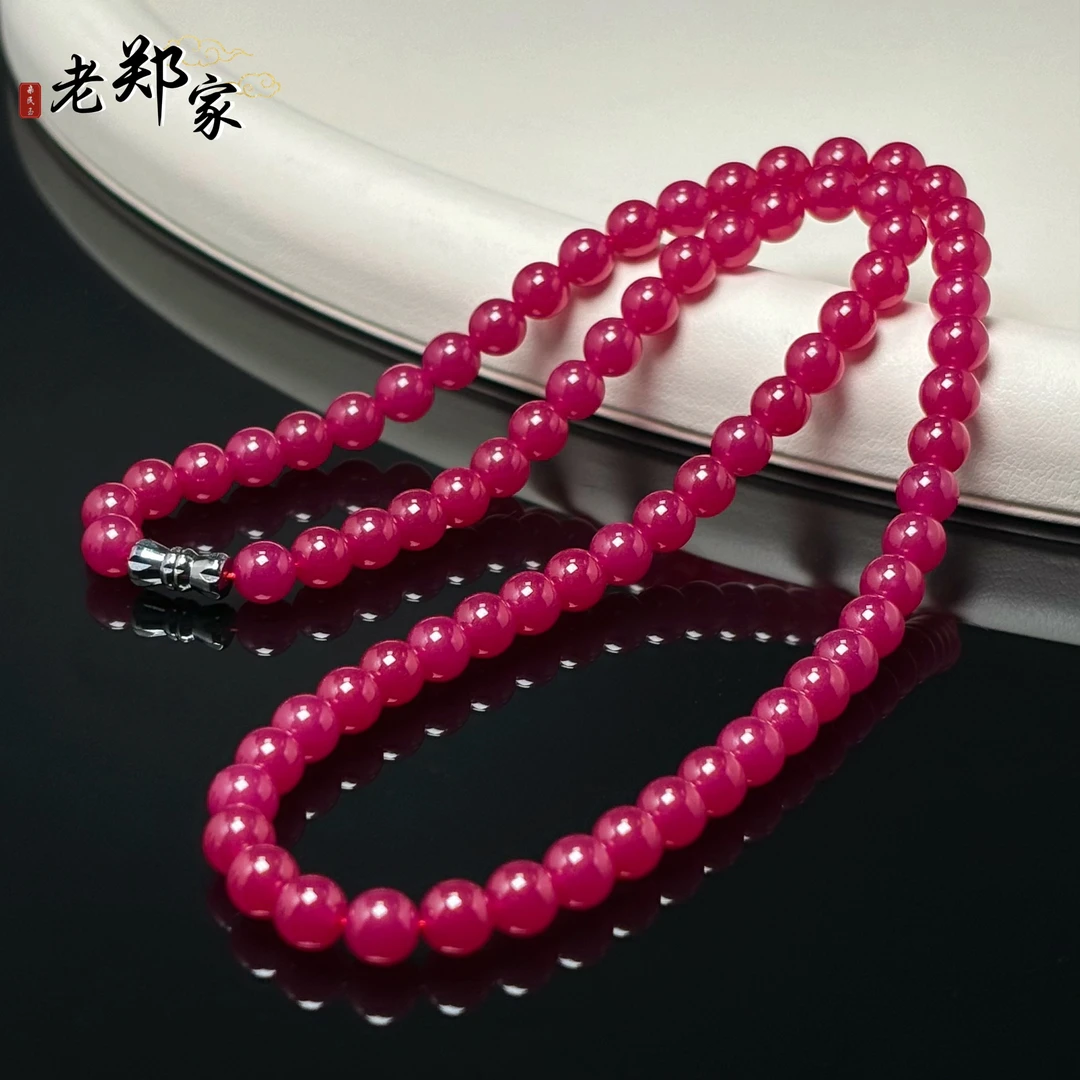 培育红宝石【老郑家】红宝石项链 178 多样性发一件 约6mm