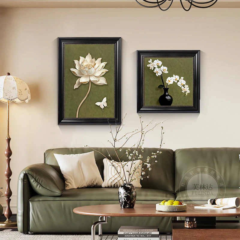 芙林达复古餐厅玄关装饰画高级感客厅沙发背景墙挂画卧室床头壁画