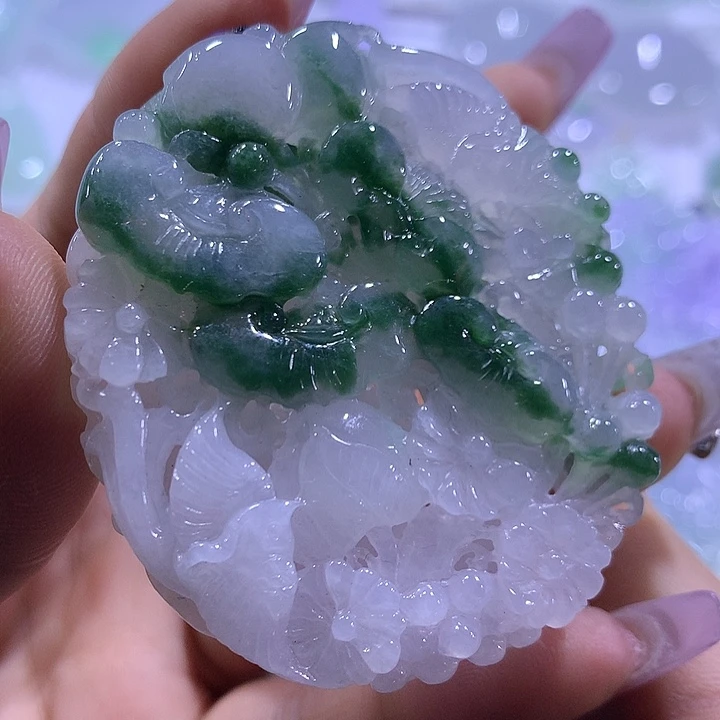 翡翠未镶嵌颈饰天然翡翠A货吊坠