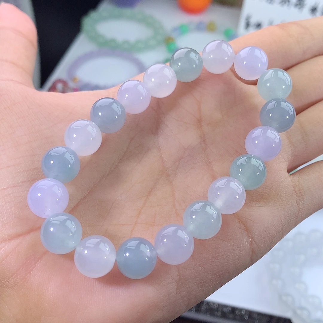未镶嵌手链翡翠冰种马卡龙手串