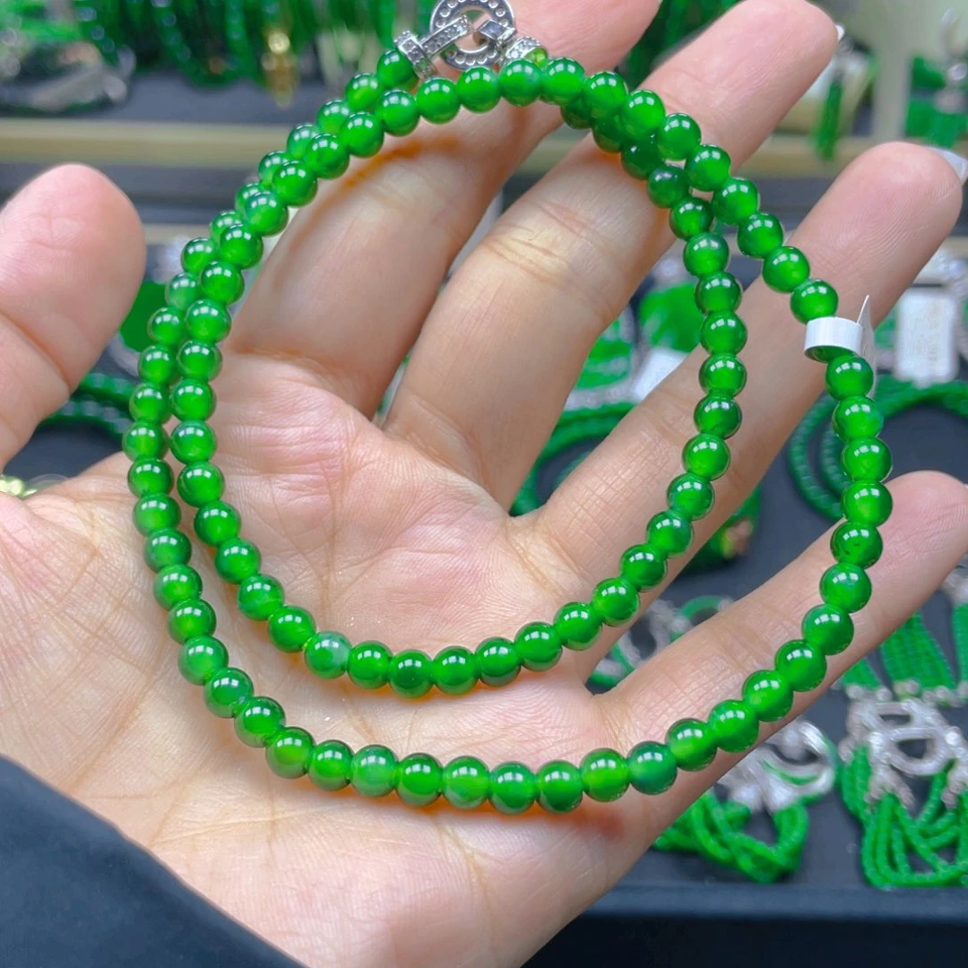 颈饰未镶嵌翡翠锁骨链5