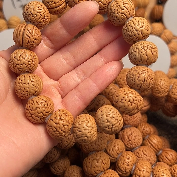 桃核吊坠桃核手串脑纹苹果园18尺寸