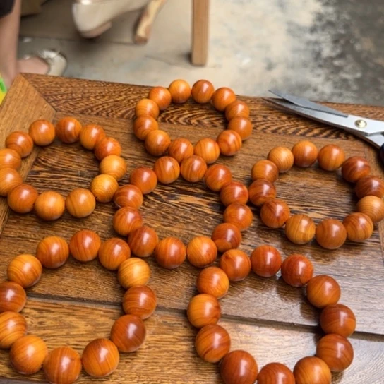 柏木（崖柏）全陈化老料把件串2.0发一条