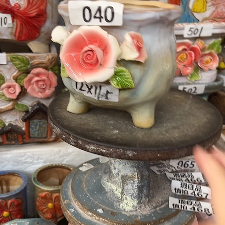 粗陶材质多肉花盆