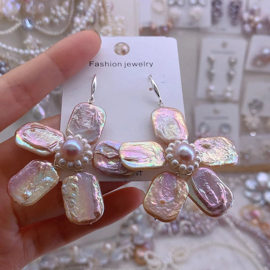 未镶嵌耳环淡水珍珠