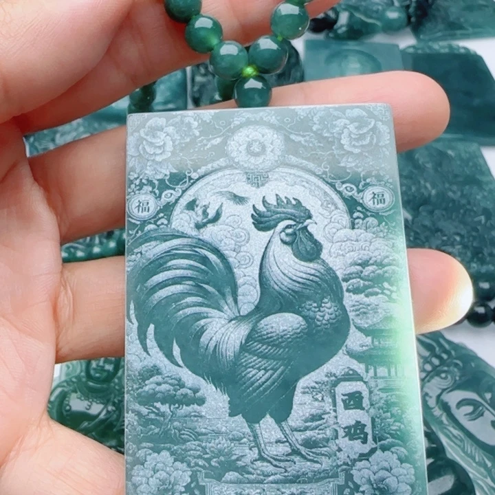 翡翠未镶嵌颈饰多样性发货天然A货翡翠