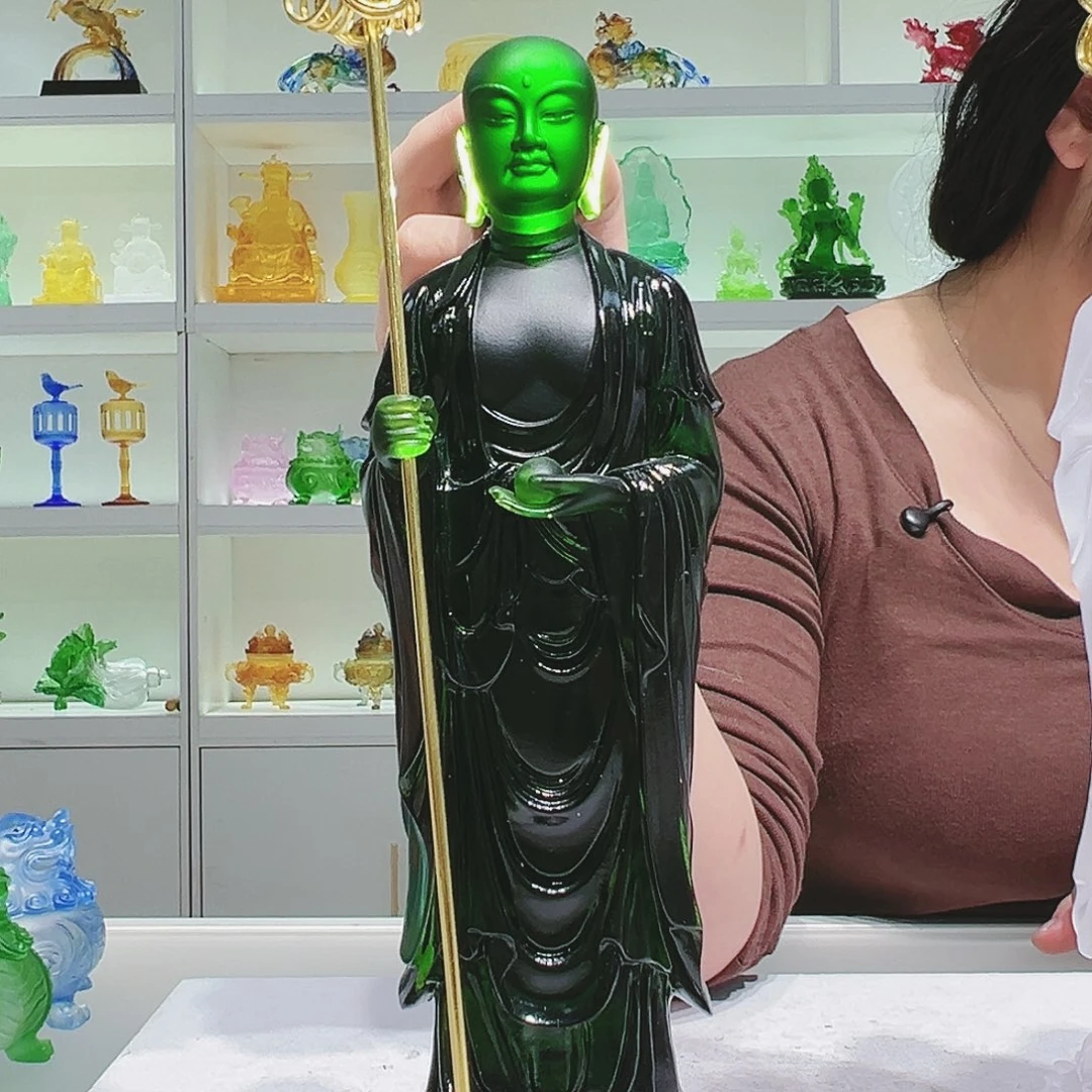 【闪购商品】手工艺品琉璃地藏王菩萨 29cm