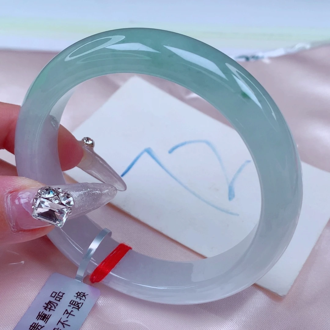 翡翠手镯未镶嵌天然缅甸翡翠A货手镯