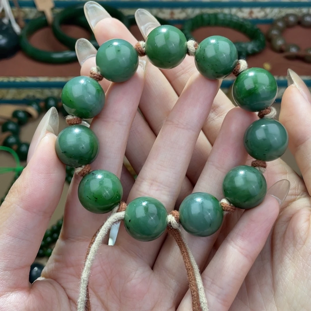 和田玉未镶嵌手链