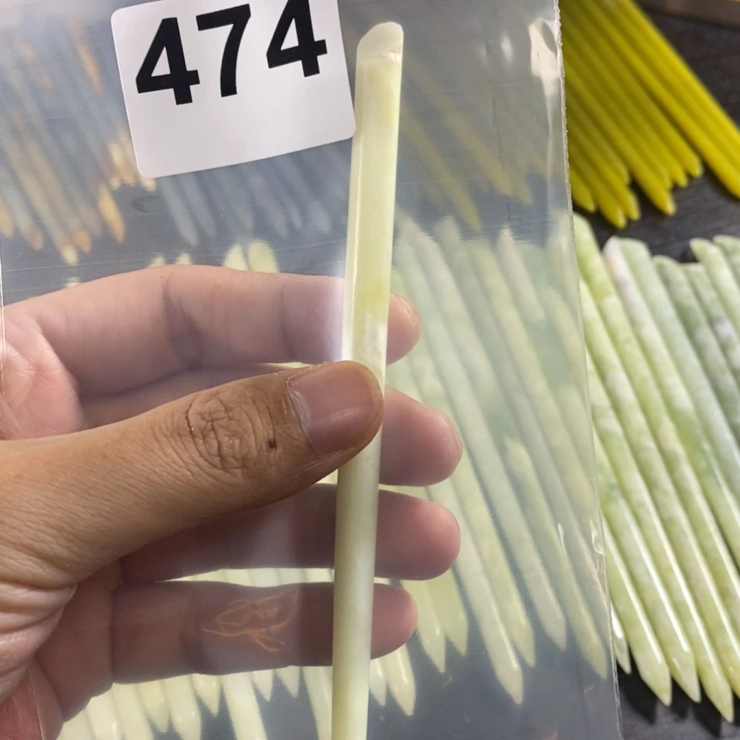 未镶嵌蛇纹石玉发簪