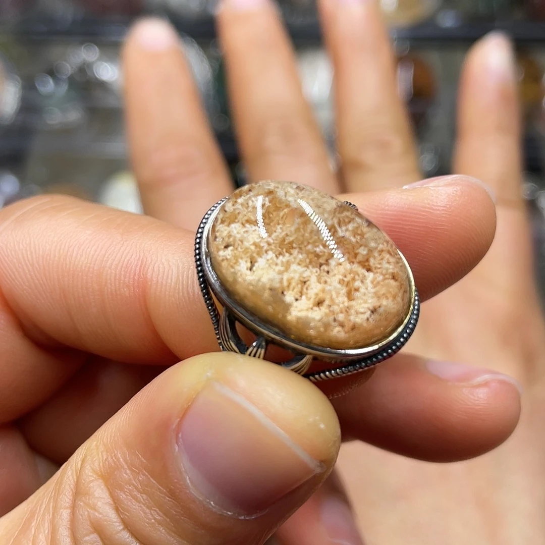 【闪购商品】水晶珠宝半成品银S925镶嵌戒指
