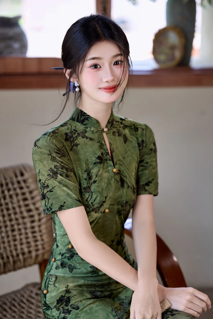 【南南】新中式国风复古气质清冷感优雅改良旗袍女夏季新款日常可穿