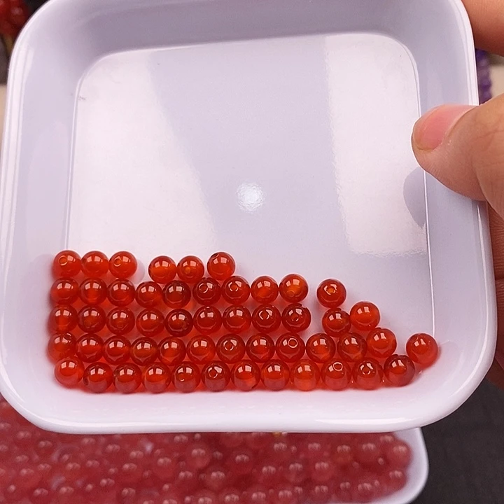 未镶嵌卡6红玛瑙100个玛瑙/玉髓