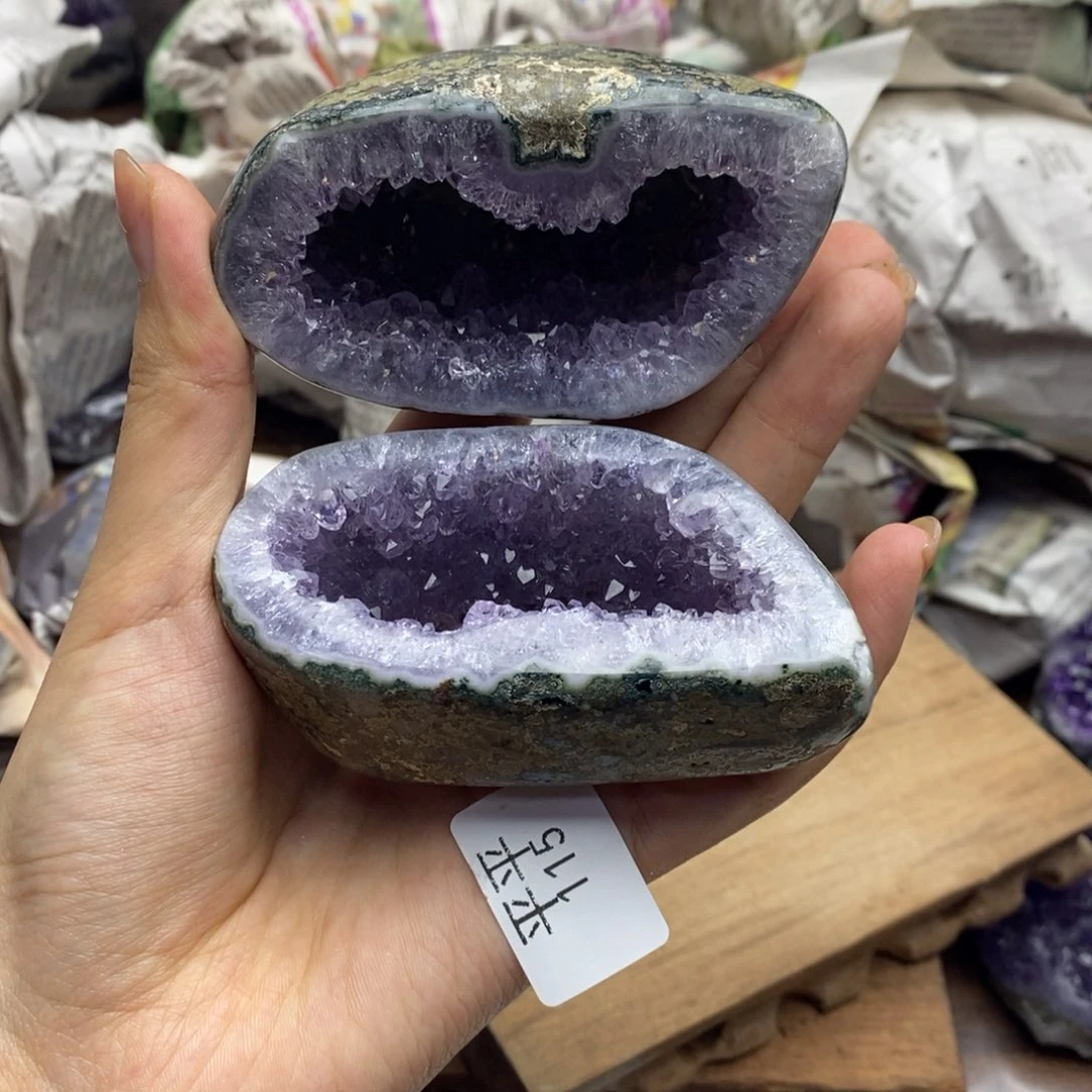 紫晶珠宝半成品未镶嵌