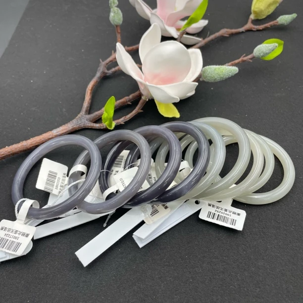 玉人晓芸【冰烟紫美人条】天然和田玉格尔木SZ013（多样性发货一件）