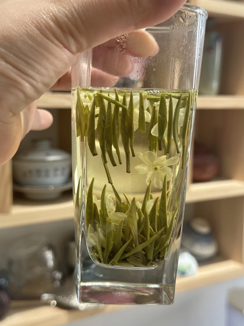 2025年新茶四川蒙顶山茉莉花茶银针飘雪直飘（白雪公主）