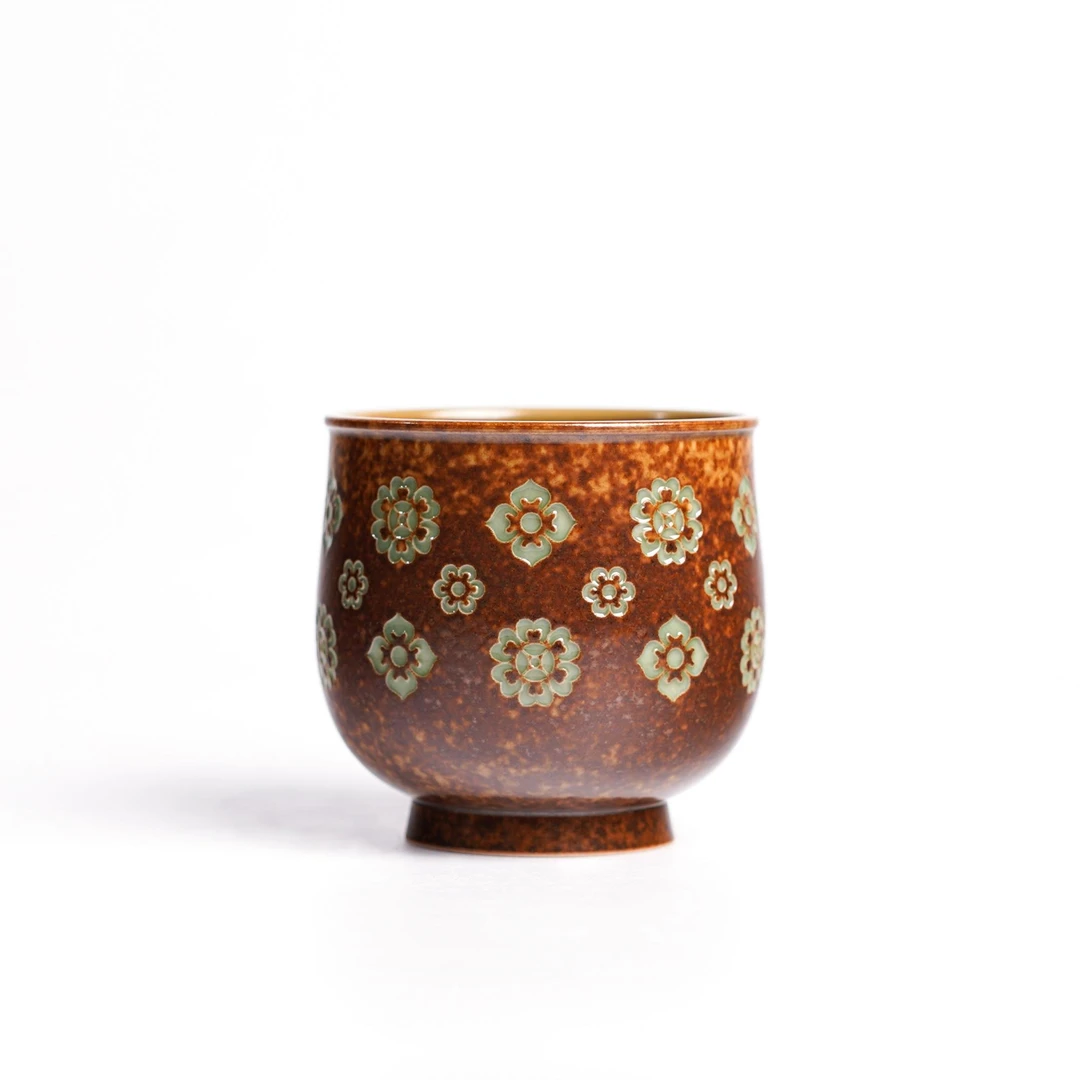 SHTC1079学茶严选舒禾-宝相花龙蛋杯