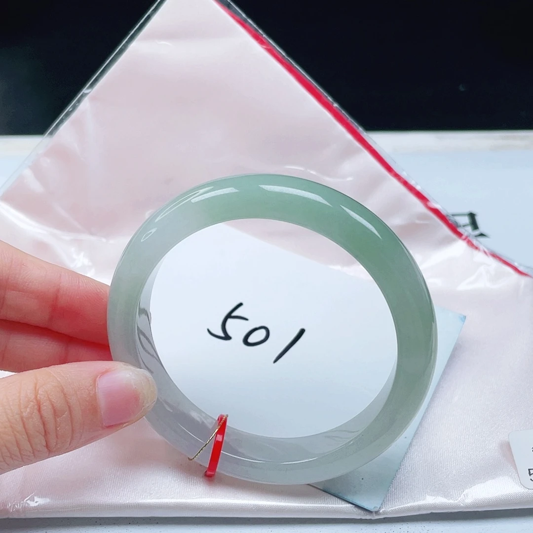 翡翠未镶嵌手镯54+正圈