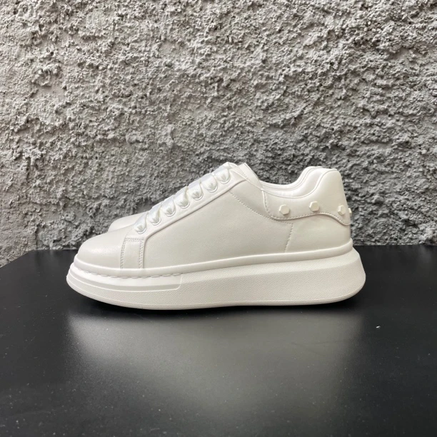 秋季新款板鞋系带增高车缝线时尚休闲鞋时尚厚底低帮男士鞋子