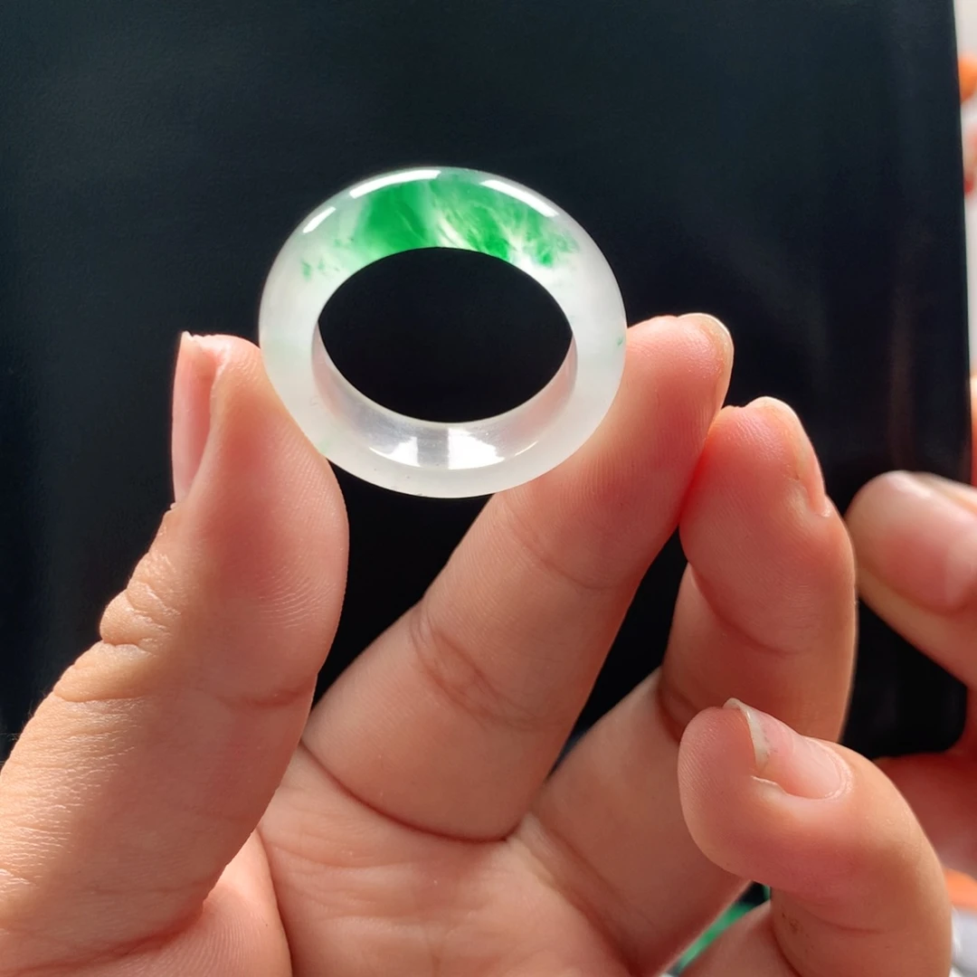 石英质玉戒圈未镶嵌老*鼻