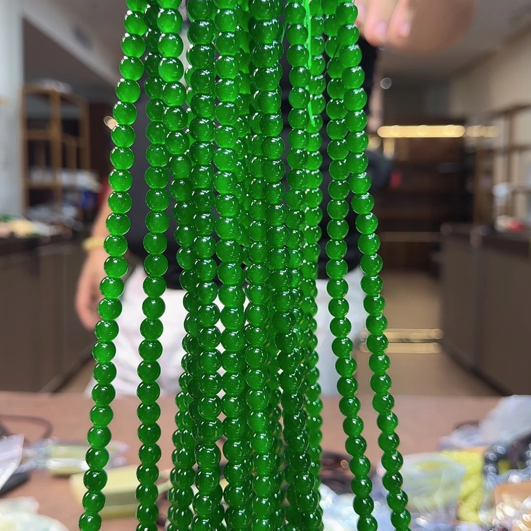 未镶嵌蛇纹石玉手链