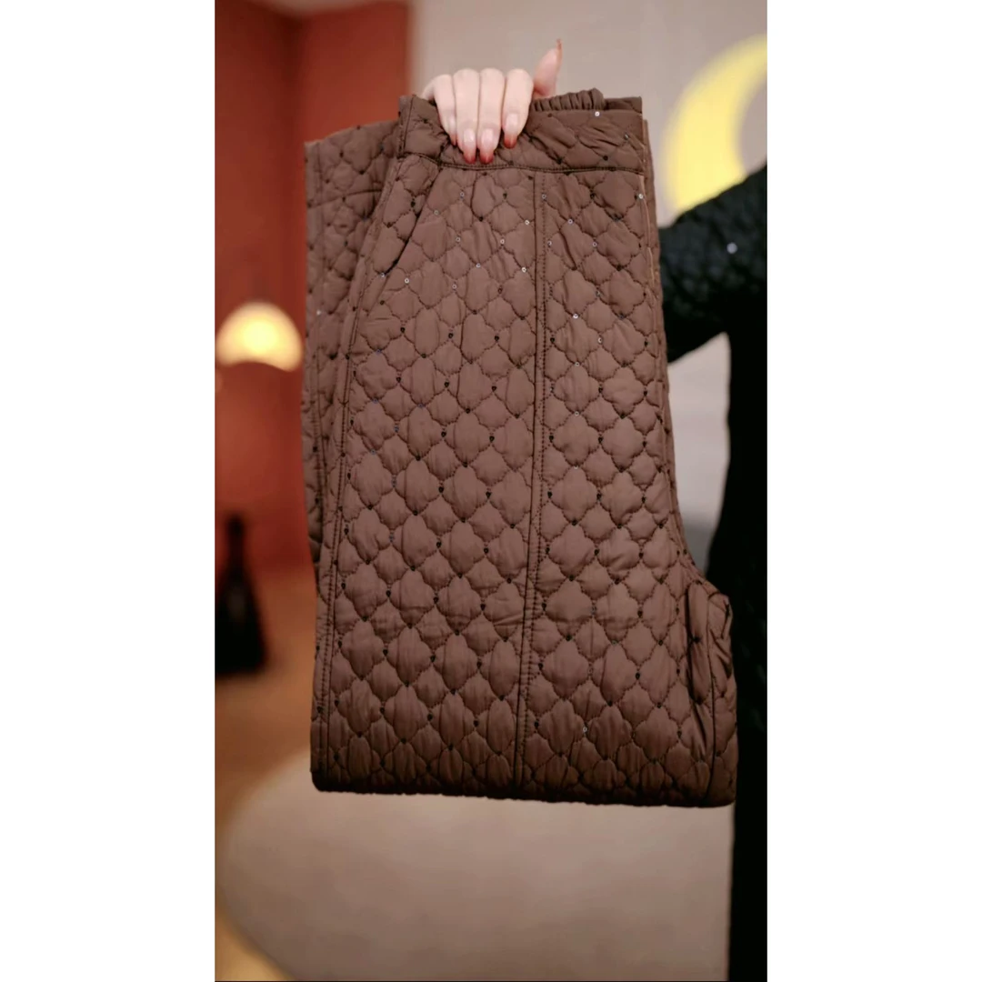 菱光新款气质百搭高腰直筒裤（DO06/好心情/芝/旭 )