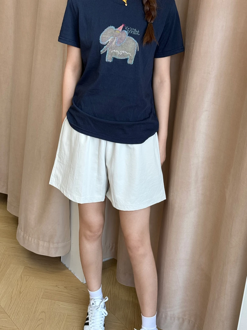 圆领正肩弹力修身百搭长/短袖上衣U