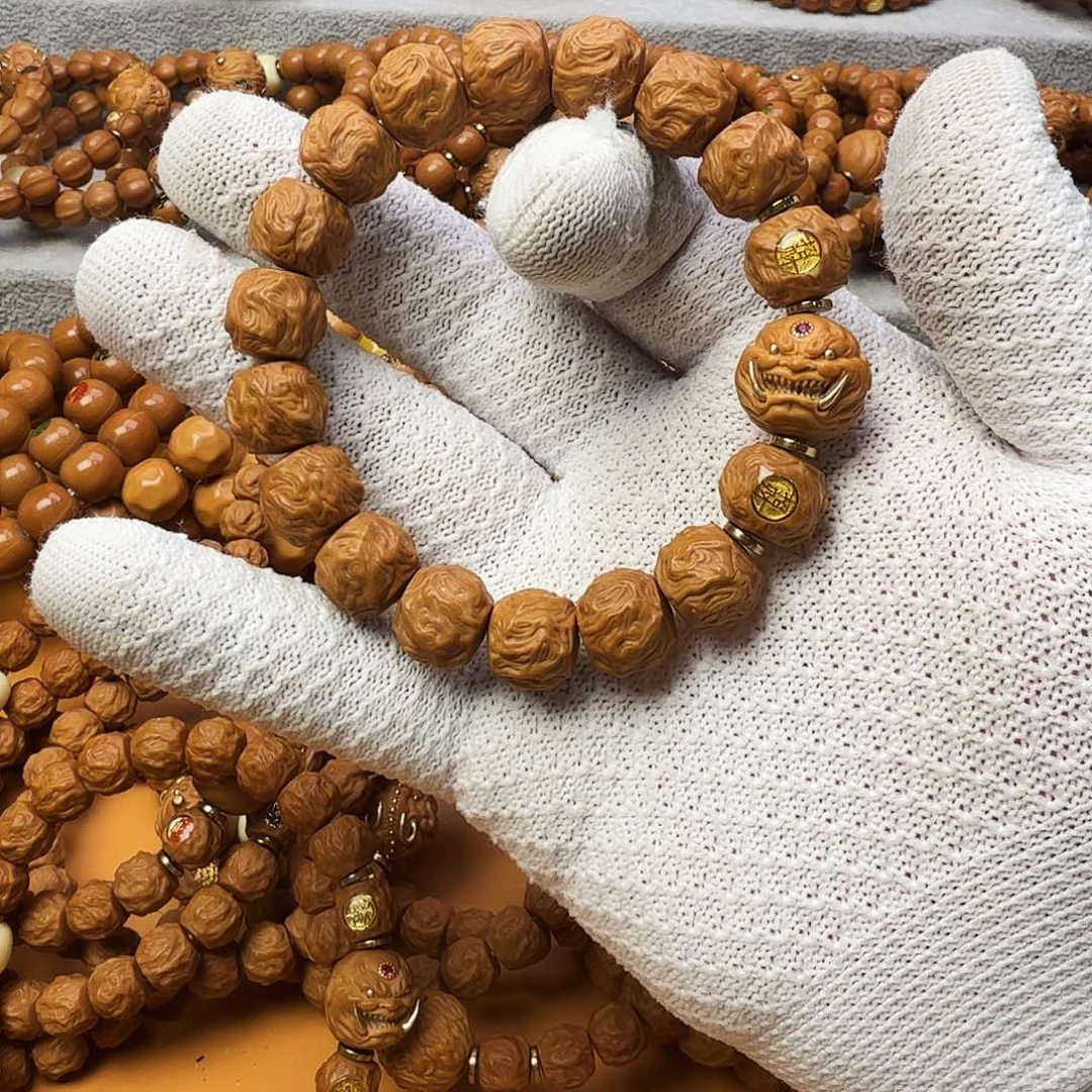 手串猴头核桃13龙蛇加獠牙加招财