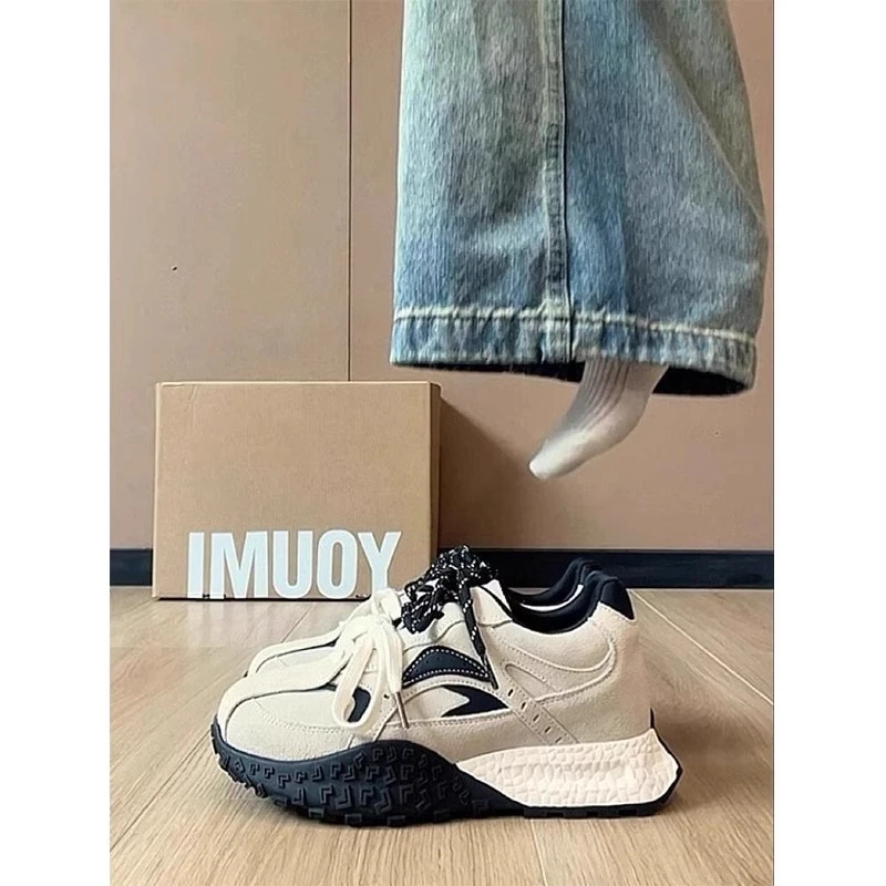 新百伦内增高德训鞋鞋子女2024新款爆款厚底运动休闲阿甘老爹鞋女