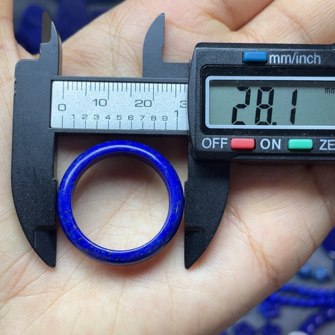 青金石未镶嵌21mm内径指环