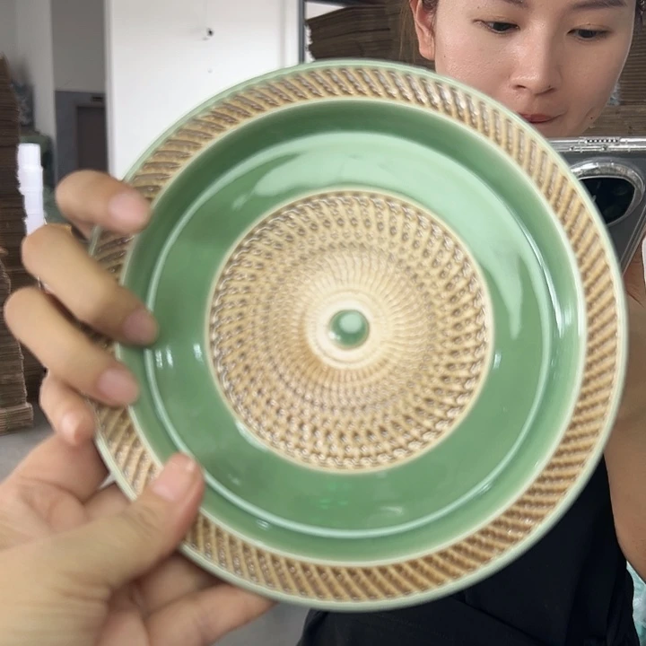 龙泉云间青瓷小米茶器