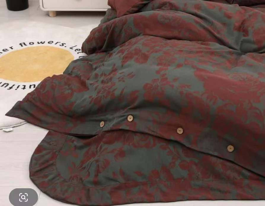 【绿肥红瘦】床单 全棉双层纱210*235cm轻奢复古加厚微瑕