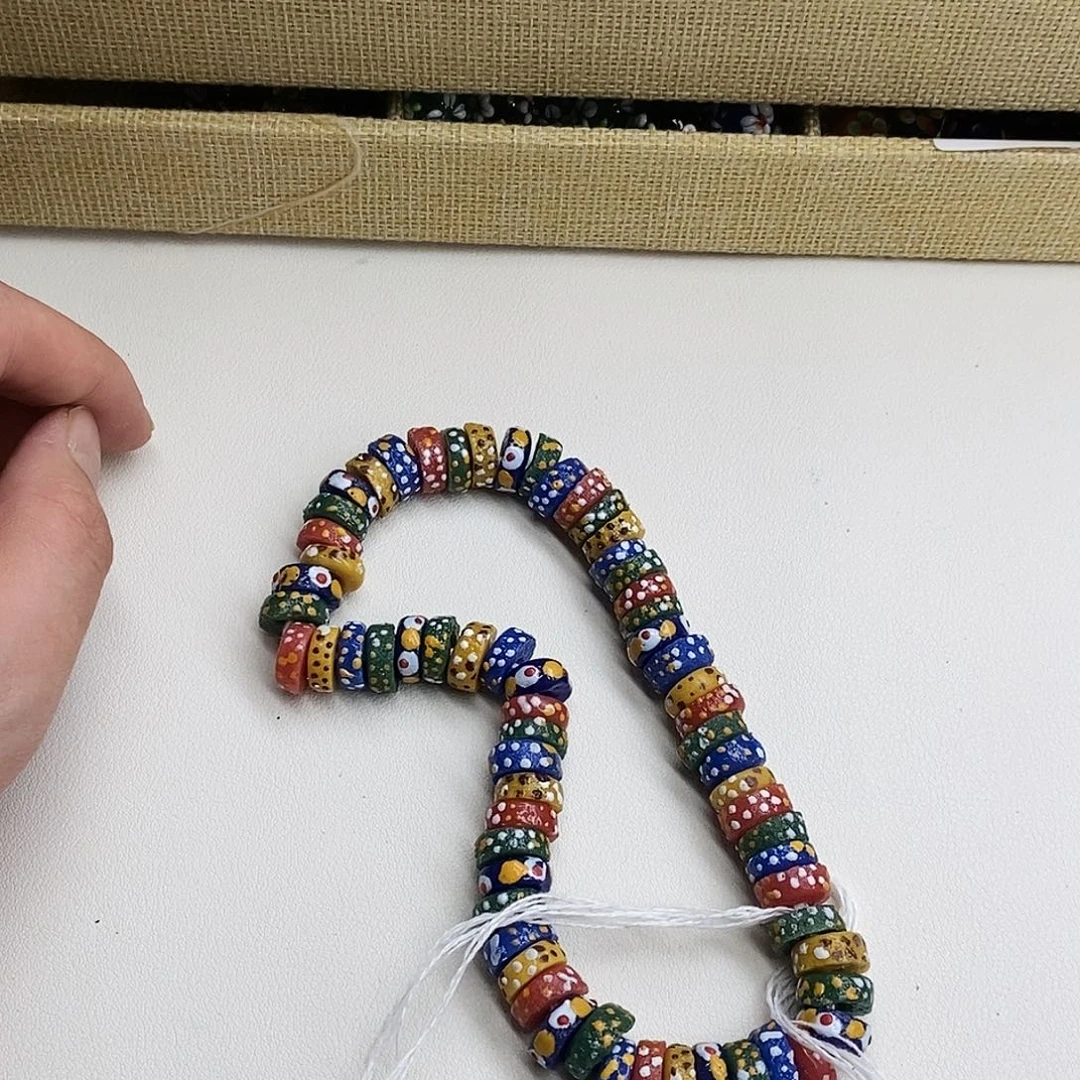 琉璃颈饰非洲多宝隔片