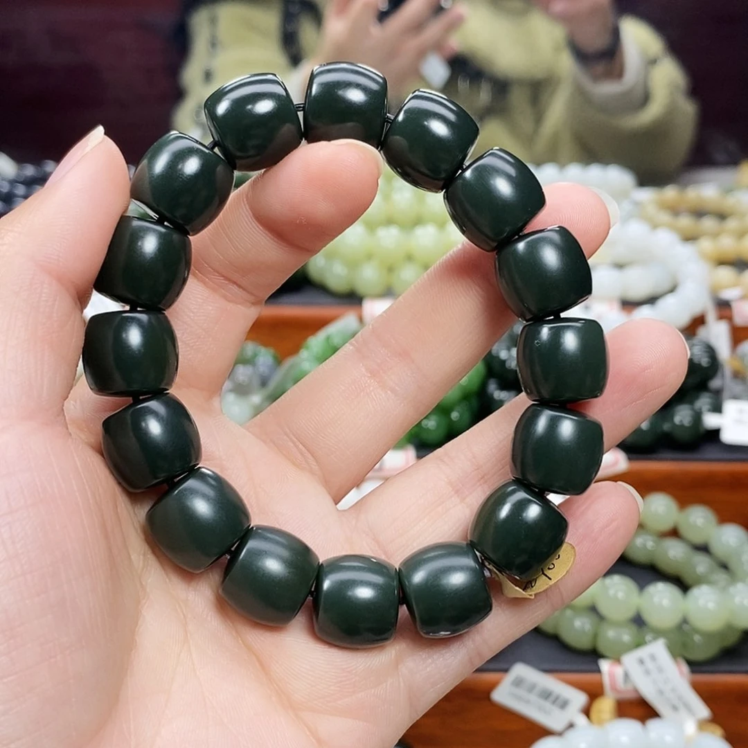 和田玉手链未镶嵌小****头