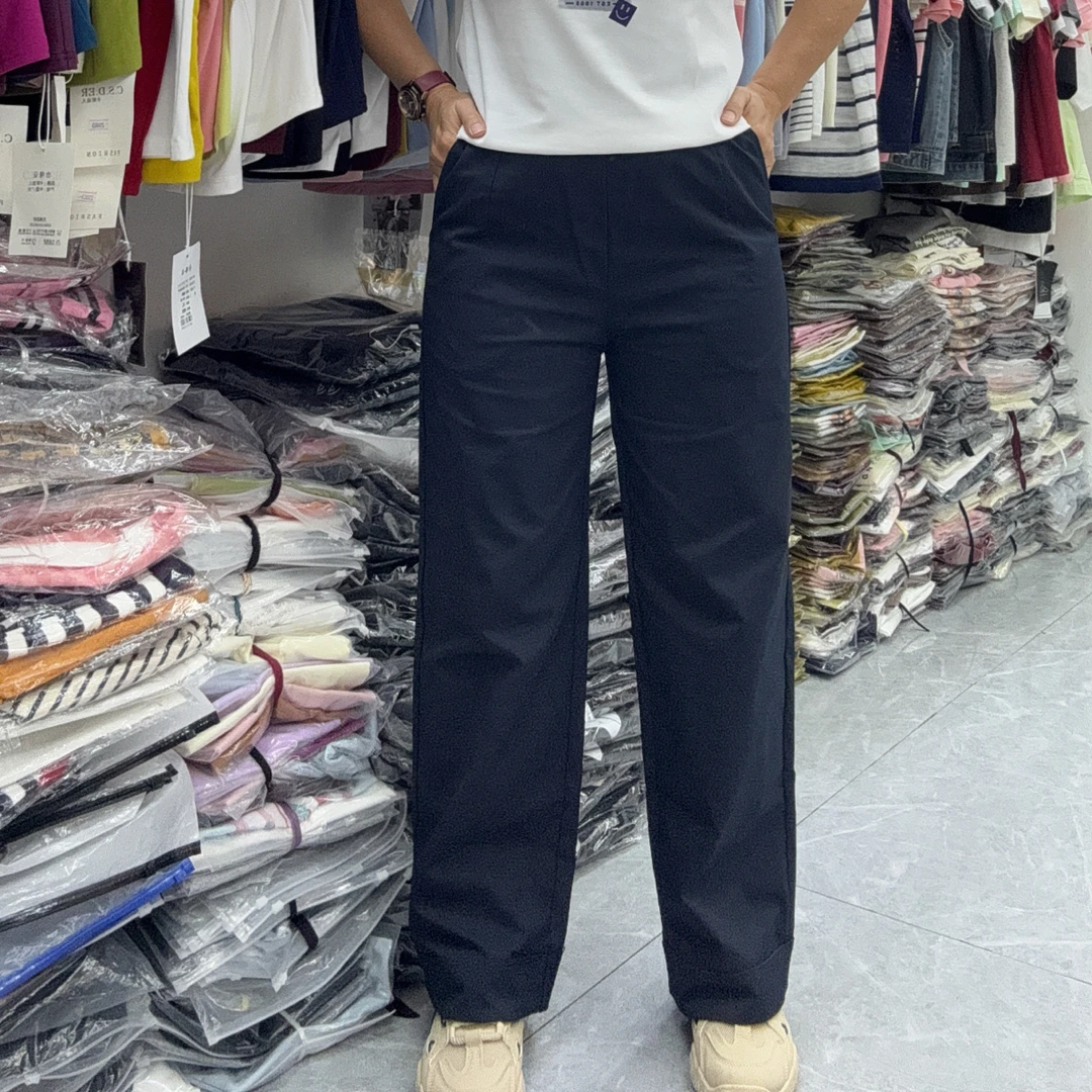 8668秋冬款记忆棉9分阔腿裤时尚休闲百搭款