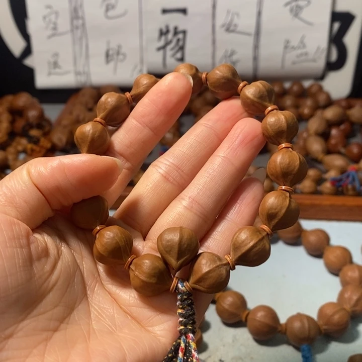 手串橄榄核4131精品蒜头铁核14+1颗+3通