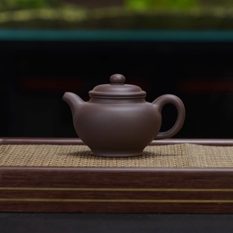HXQ紫泥[掇只300CC]宜兴手工紫砂壶