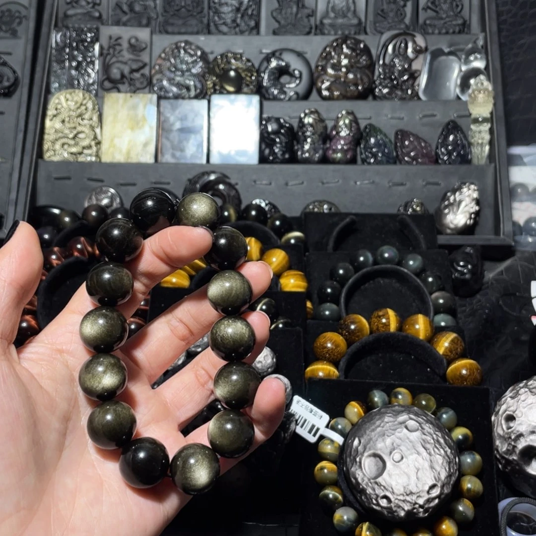 媛***啊黑曜岩未镶嵌珠宝奇石